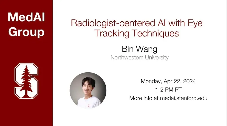 Bin Wang presents at MedAI — original accompanying document or figure