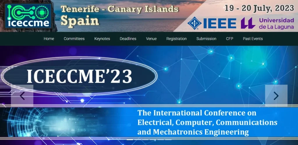 Keynote Speech on IEEE ICECCME 2023 Conference Agenda — original accompanying mark
