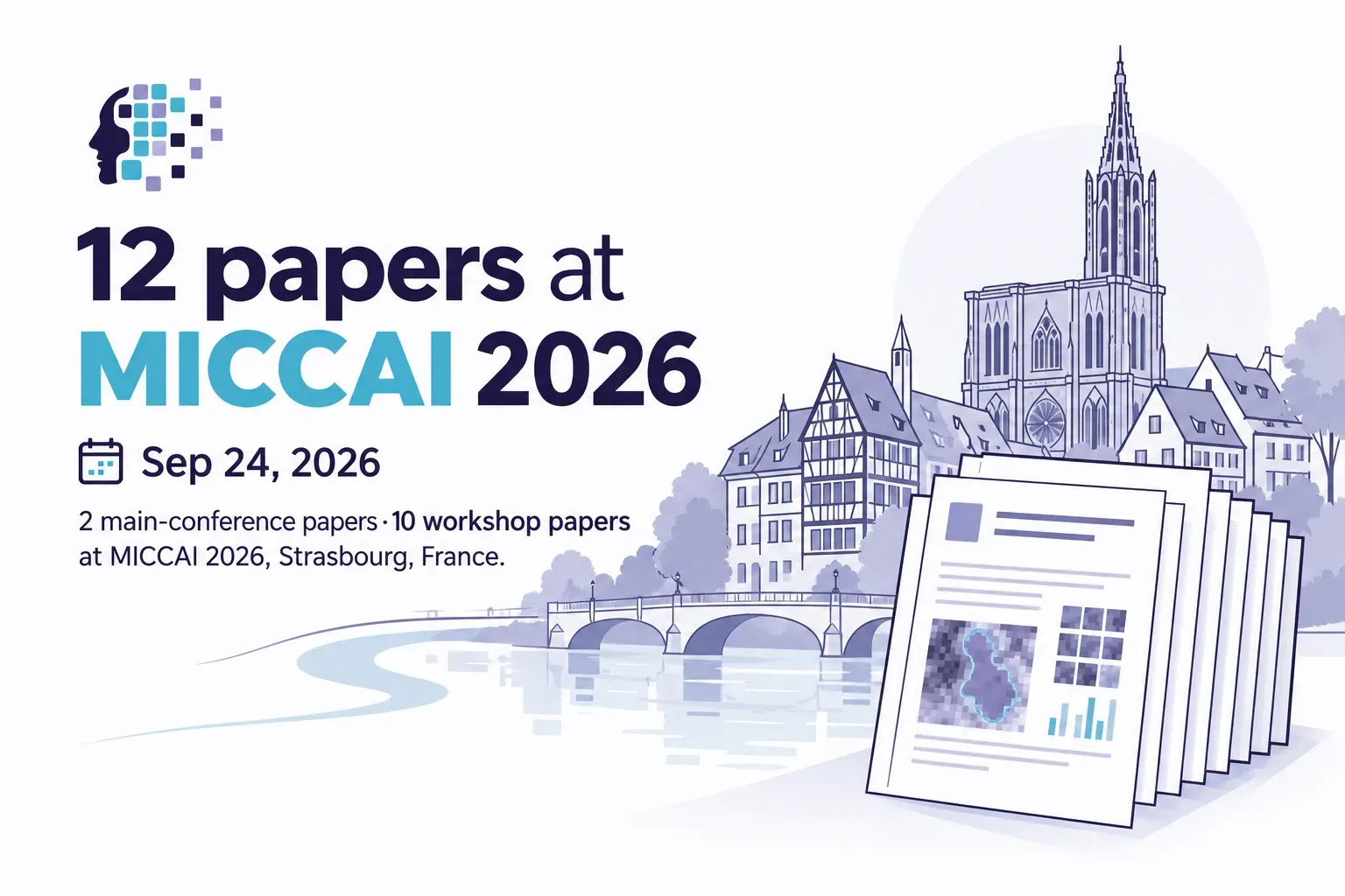 12 papers  published at MICCAI 2026